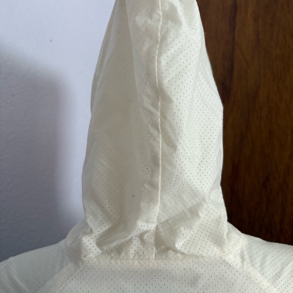 NIKE x SACAI sz M Gray White Pleated Back Windrunner Jacket 716917 Full Zip - Picture 10 of 16